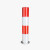 钢管警示柱固定反光立柱挡车防撞柱加厚型道路隔离路桩定制 红白-114*1000*2.0mm
