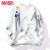 NASA XVVX官方联名冬季毛衣男青少年潮流保暖打底衫学生修身半高领针织衫 白色 165