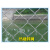 学校防护网围栏网钩花网防盗球场围栏网棱形防护网隔离栅栏 3.2粗绿包塑6厘米1.8米x20米