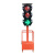 湖南红绿灯交通信号灯驾校场地可移动手推升降式太阳能道路障灯 300-12型圆灯120瓦可升降