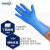 爱马斯一次性手套加厚耐用乳胶手套餐饮厨房清洁防护丁腈橡胶手套 标准型蓝色丁腈手套100只 L码