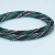 蛇皮网6mm三织加密型PET编织网尼龙网避震网护线网套线网管工业品 荧光绿+黑