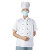大杨C-003春夏季厨师服短袖上衣 后背透气 白色 M码 西餐厅食堂酒店厨房工装 定制