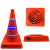 伸缩路锥安全反光锥雪糕桶汽车交通道路应急警示路障设施可折叠 41厘米D发光路锥
