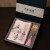 沃之沃（VOZVO）苏州刺绣真丝刺绣围巾书签中国风特色工艺品礼盒商务会议伴手礼品 粉色牡丹