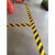 黑黄警示胶带反光警戒隔离斑马线地标贴安全通道划线地板胶带 黑黄：10CM宽*45.7米