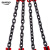 晟雕 定做 G80锰钢起重链条吊索具组合吊钩吊环组合起重吊具 3吨4腿1.3米 羊角钩款