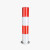 钢管警示柱固定反光立柱挡车防撞柱加厚型道路隔离路桩定制 红白-114*750*2.0mm9