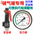 沁度杭州富阳华科储气罐压力表轴向气压表Y100Z空压机0-1.6MPA压力表SN5321 Y100Z轴向背接2.5mpa25KG