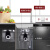 纳仕徳 NSD3643 厨余垃圾处理器全自动食物研磨粉碎机食堂厨房垃圾处理 灰色(空气开关)