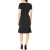 卡尔文·克莱恩（Calvin Klein）水钻绉褶腰带连衣裙 黑色 12(中国 46.5)