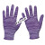 盛融乾手套干活用的 夏季薄款尼龙线 透气工作耐磨手套劳保弹力 紫色尼龙手套(12双) S