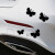 欧格达汽车划痕贴白色羽毛个性创意车身遮挡保险杠装饰车贴纸汽车装饰 白色羽毛一套+两条40厘米毛巾 适用别克GL8 昂科威 威朗 君威