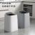 垃圾桶2024新款大号卫生间高颜值卧室厨房客厅厕所办公室纸篓 桌面桶+2卷垃圾袋