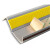 得豫工品 直角(5x2.5cm)pvc楼梯防滑条 自粘硅胶橡胶L型防滑条 包边条护角防撞压边条橘黄灰10m