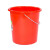 富都华创 17升-红色有盖 厚塑料手提水桶红色大小胶桶耐摔洗澡桶洗车洗衣服拖地 FDHC-ST-14