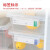 巨博（JOBO）商用保鲜盒带标示牌 冰箱收纳盒蔬菜水果食品储物盒 32.5*23.5*15cm 单件装 10.5L