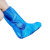 一次性儿童雨鞋套下雨天防水防滑透明脚套室外塑料加厚 蓝色高筒10只装50cm高