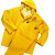 欧美背带裤分体雨衣黄色贴布革劳保分雨裤雨衣分帽套装单贴雨衣 混色 M