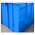 京顿 塑料周转箱仓库物流箱塑料箱中转箱转运箱货框周转筐 蓝色520*380*170mm