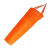 风向袋加厚防水风向标不锈钢户外定做风向筒耐用性荧光风向袋 04米/橙色教学款挂钩款