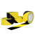 33米黑黄警示胶带 pvc斑马黑黄色车间仓库贴地划线地板警示胶带 黑色 4.5cm宽*18y长