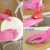 洗碗手套家务厨房耐用型橡胶皮洗衣服女加绒防水乳胶清洁  S 3双加厚耐用型粉色25%的人选择