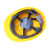 曼德锐安全帽工地国标加厚透气玻璃钢建筑工程男夏施工领导头盔定制印字 国标加厚透气款 (黄色)（按钮）