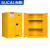 苏彩防火防爆柜化学药品安全储存柜危险品工业安全柜实验室储物柜-90加仑黄色