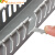 爱贝动听线槽 工业PVC线槽明装开口布线槽走线槽行线槽 灰色PVC线槽（宽齿） 2020高宽1米