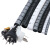 京梯  束线管 开口式理线保护套理线管缠线管送理线器 灰色32mm30米/包 单位：包