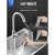 不锈钢水槽大单槽多功能韩式洗菜盆厨房洗碗槽盆 x49配619净铅龙头全套 配日式1下水