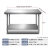 米逡单层不锈钢工作台厨房操作台灶台架一层打荷台饭店切菜桌打包装台 双层工作台 120x50x80cm