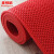麦锐欧 塑胶防滑垫 S型镂空防水垫地毯防滑垫门垫 加密加厚5mm宽0.9米*15米 红色