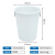 豫震虎 塑料水桶加厚圆桶工业储水桶化工胶桶厨房大号垃圾桶 380L水桶不带盖 白色YZH-481