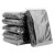 海斯迪克 HKY-85 加厚平口黑色垃圾袋 酒店环卫商用工业办公专用 黑色塑料袋平口大垃圾袋（100只） 50*60cm