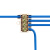 威锐嘉 一分三免断线分线器1-6平方大功率接线端子导线并线器T型分二并线 ZK-316（2.5-16平方）1进2出电镀 