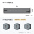 可移动电力轨道插座厨房专用无线滑轨插排家用五孔电源适配器USB 【灰色】50CM轨道+3氛围灯五孔