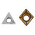 片数控加工中心铝用铸铁钢用三角形镗孔刀粒合金 褐色