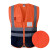 反光背心施工安全马甲环卫工人衣服交通荧光黄骑行外套 橙色XL