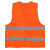 反光背心反光衣多口袋网布透气反光马甲环卫施工道路工地建设透气安全服 普通款 荧光橙