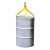 泰得力 油桶起吊夹 额定载重 360Kg 适用于210升/55加仑钢桶 DL360