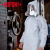重型杜邦F级全套带面罩 生化实验防毒 防核辐射废气  防化服 新款 XL码 含衣服 面具 手套 180以上