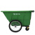 垃圾车环卫清洁车户外特大大型街道保洁物业400L四轮手推车清运车 400L绿色(无盖)