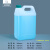 级加厚带盖密封酒桶塑料桶2.5升小方桶油壶10升L分装桶 5L半透明配青色盖