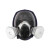 锐麻 防毒全面具喷漆甲醛农药化工粉尘防毒口罩 球形面具+1号滤盒 