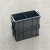 定制加厚长方形塑胶收纳箱带盖子五金零件盒小号黑色工具箱不是防 黑色+可拆无格箱 收纳零件盒