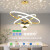 KEDOETY简约现代餐厅吧台吊灯北欧风创意设计星空LED投影吊灯温馨餐吊灯 白色-72W三色变光