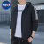 NASA KING夏季男士防晒衣男款防紫外线防晒服男式薄外套户外运动透气速干 黑色 XL