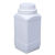 定制加厚级大口径塑料瓶子方形瓶固体液体粉末分装瓶试剂瓶广口瓶 500ml半透明-红盖款配内盖
